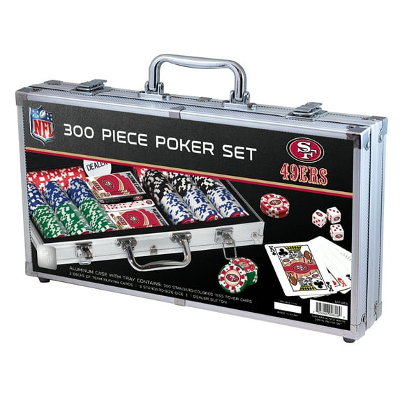 MasterPieces 300 Piece Poker Chip Set - NFL San Francisco 49ers