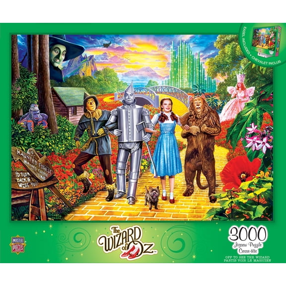 MasterPieces 3000 Piece Jigsaw Puzzle - Wizard of Oz - Off to See the Wizard - 32"x45"