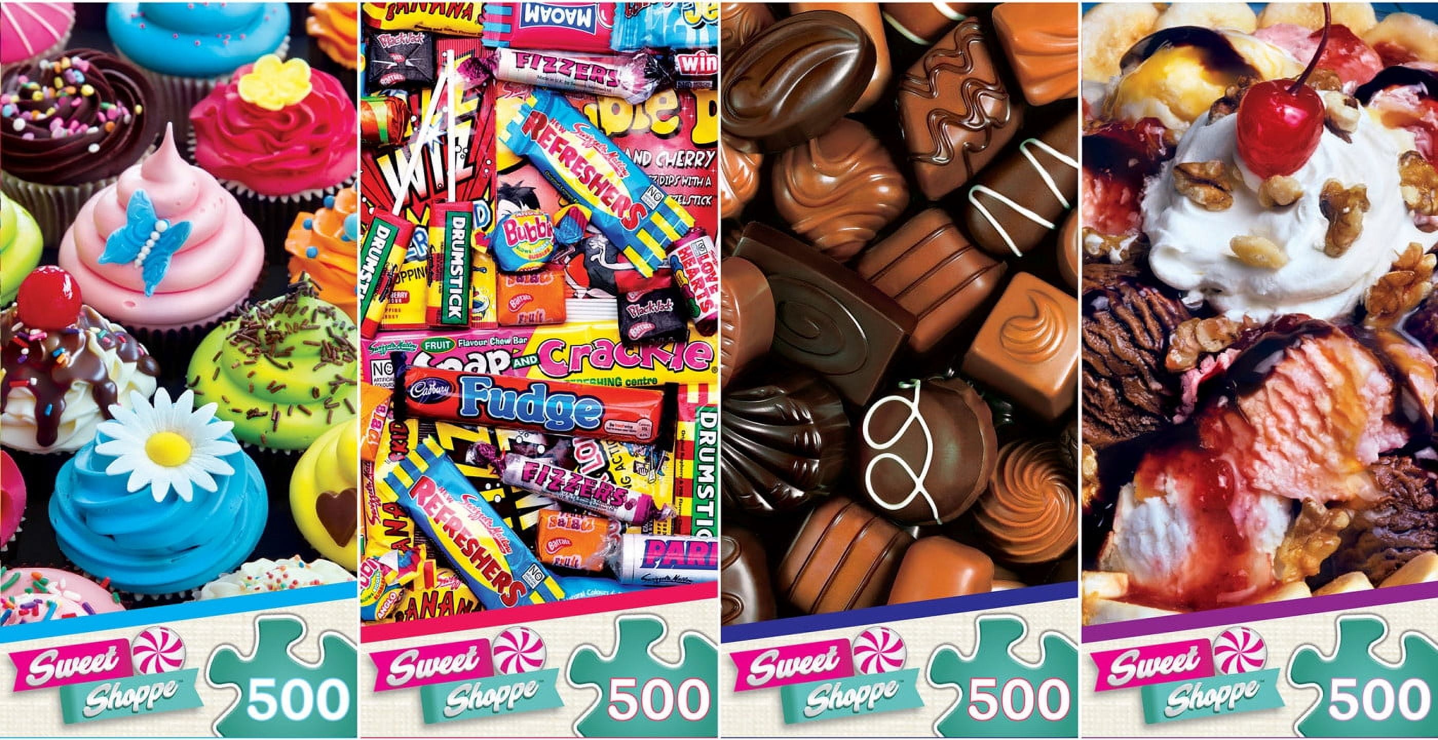 MasterPieces 4 Pack Assortment - Sweet Shoppe 500 Piece Puzzles