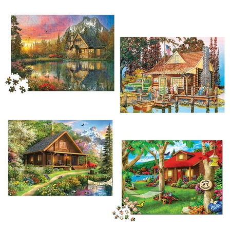 Masterpieces Great Outdoors Jigsaw Puzzles, 500Piece, Set of 4