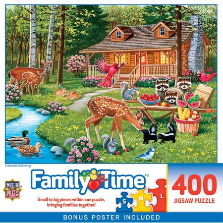 MasterPieces Family Time Creekside Gathering 400 Piece Jigsaw Puzzle