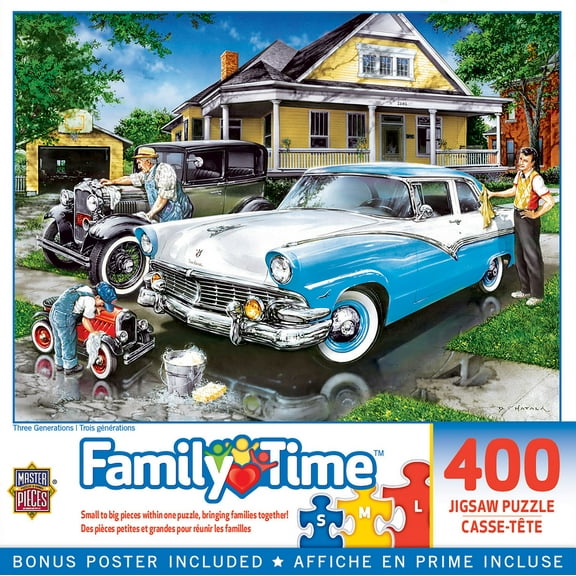 MasterPieces 400 Piece Jigsaw Puzzle - Three Generations - 18"x24"
