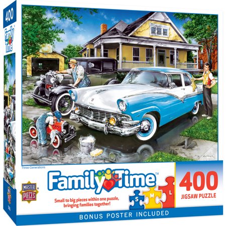 MasterPieces 400 Piece Jigsaw Puzzle - Three Generations - 18"x24"