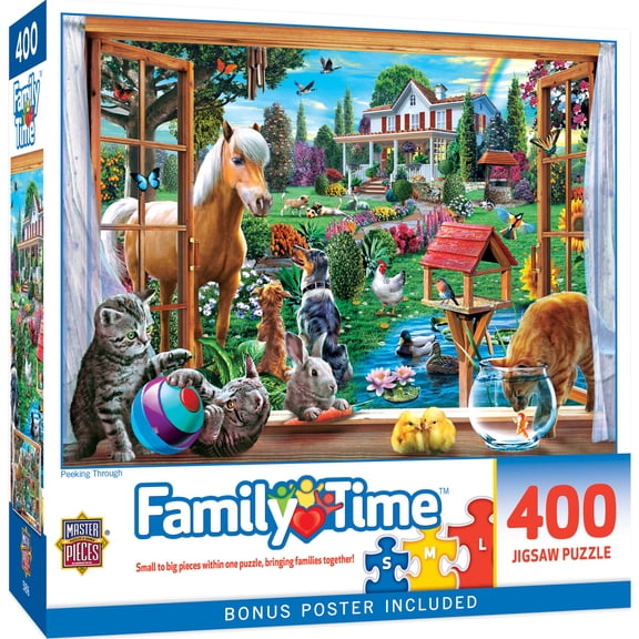 MasterPieces 400 Piece Jigsaw Puzzle for Adults - Peeking Through - 18"x24"