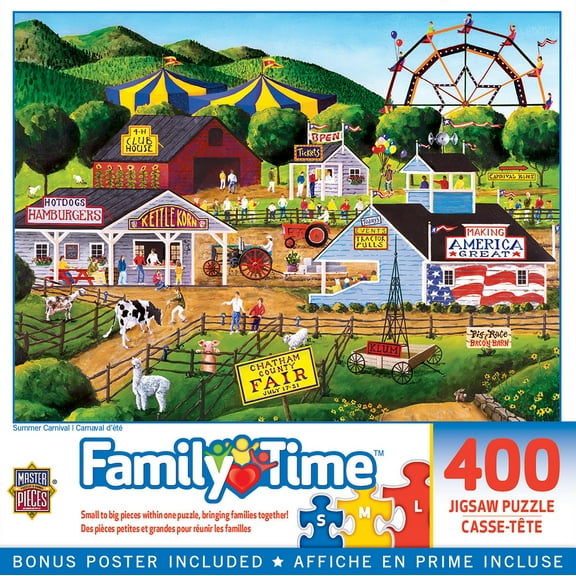 MasterPieces 400 Piece Jigsaw Puzzle for Adults - Summer Carnival - 18"x24"