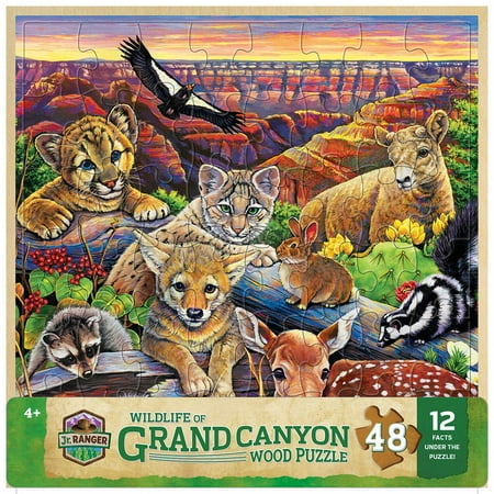 MasterPieces 48 Piece Puzzle for Kids - Grand Canyon Wildlife - 12"x12"