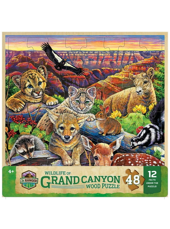 MasterPieces 48 Piece Puzzle for Kids - Grand Canyon Wildlife - 12"x12"