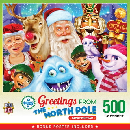 MasterPieces 500 Piece Christmas Jigsaw Puzzle The North Pole Family Portrait