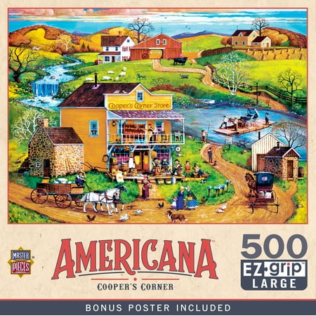 MasterPieces 500 Piece EZ Grip Puzzle - Cooper's Corner - 19.25"x26.75"