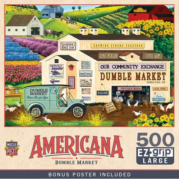 MasterPieces 500 Piece EZ Grip Puzzle - Dumble Market - 19.25"x26.75"