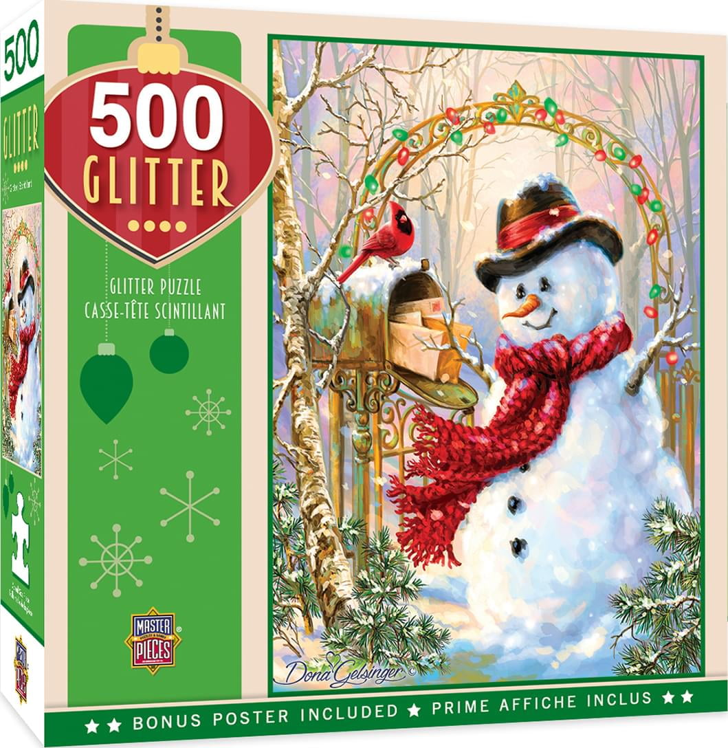 MasterPieces Sparkle & Shine - Holiday Festivities 500 Piece Glitter Puzzle - Ma
