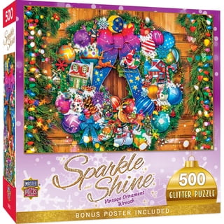 MasterPieces Sparkle & Shine - Holiday Festivities 500 Piece Glitter Puzzle - Ma
