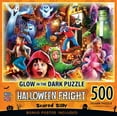 thumbnail image 1 of MasterPieces 500 Piece Glow in the Dark Halloween Puzzle - Scared Silly, 1 of 5