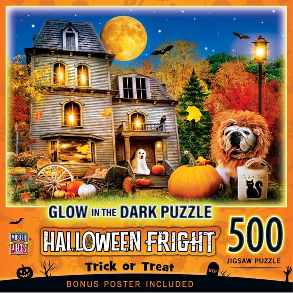 MasterPieces 500 Piece Glow in the Dark Halloween Puzzle - Trick or Treat