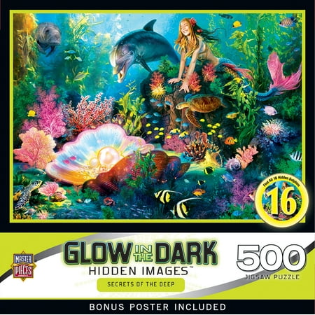 MasterPieces 500 Piece Glow in the Dark Puzzle - Secrets of The Deep