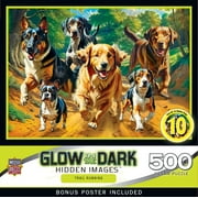 MasterPieces 500 Piece Glow in the Dark Puzzle - Trail Running Adventure