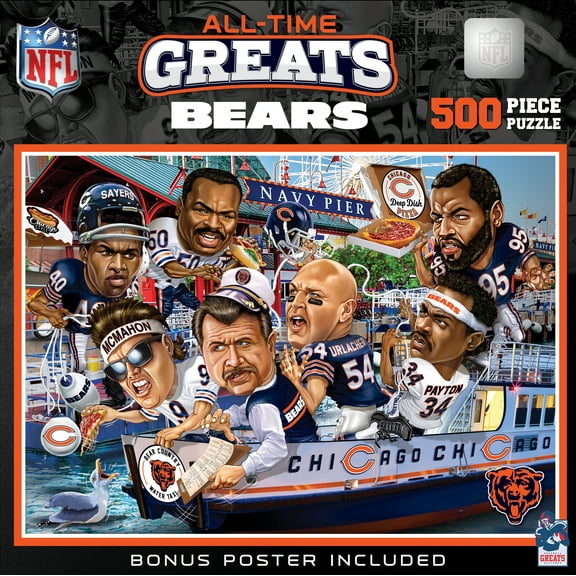 MasterPieces 500 Piece Jigsaw Puzzle - NFL Chicago Bears All-Time Greats