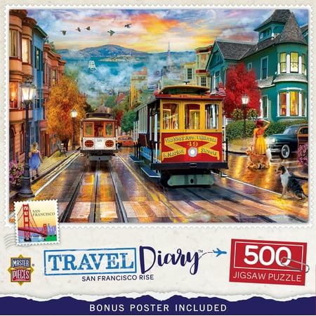 MasterPieces 500 Piece Jigsaw Puzzle - San Francisco Rise - 15"x21"