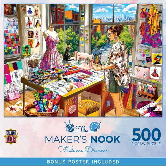MasterPieces 500 Piece Jigsaw Puzzle for Adults - Fashion Dreams - 15"x21"
