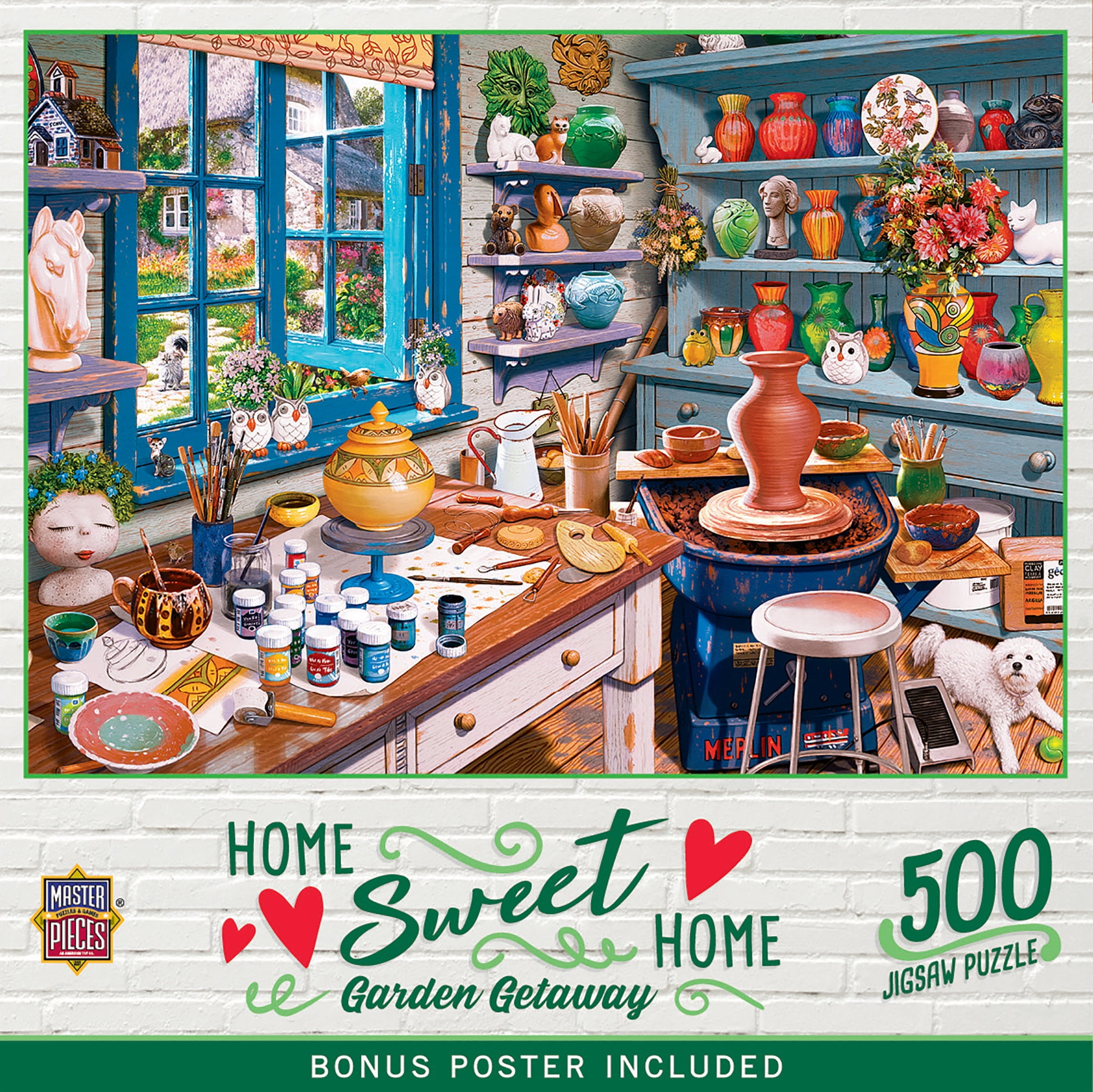 MasterPieces 500 Piece Jigsaw Puzzle for Adults - Garden Getaway - 15"x21"