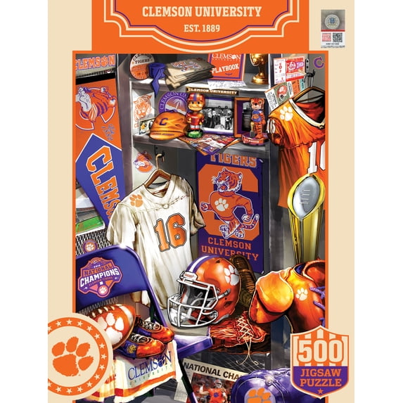 MasterPieces 500 Piece Puzzle - Clemson Tigers Locker Room - 15"x21"