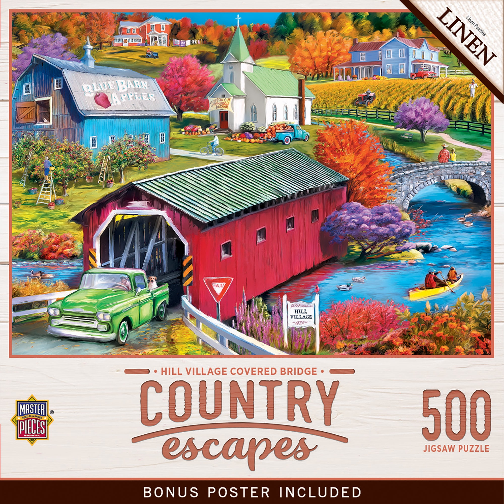 洋書 Country Escapes COUNTRY ESCAPES Linen 550 Piece Jigsaw Puzzle by Master