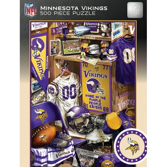 MasterPieces 500 Piece Puzzle - Minnesota Vikings Locker Room - 15"x21"