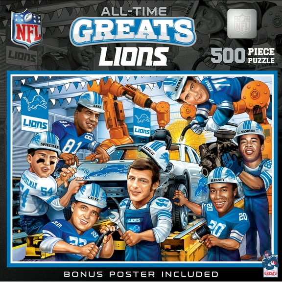 MasterPieces 500 Piece Puzzle - NFL Detroit Lions All-Time Greats