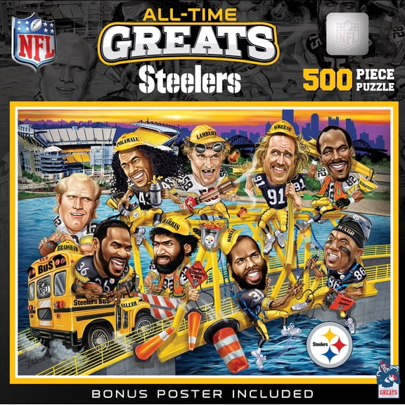 MasterPieces 500 Piece Puzzle - NFL Pittsburgh Steelers All-Time Greats
