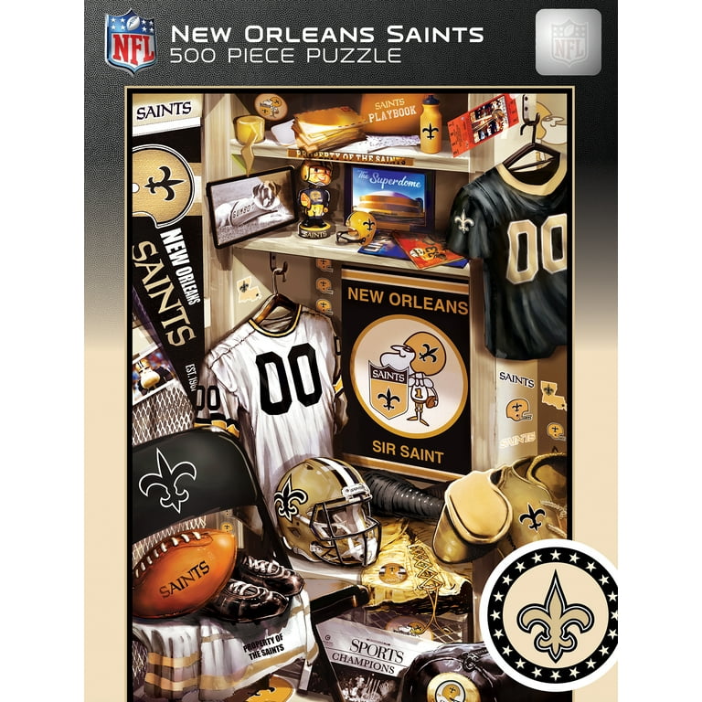 MasterPieces 500 Piece Puzzle - New Orleans Saints Locker Room