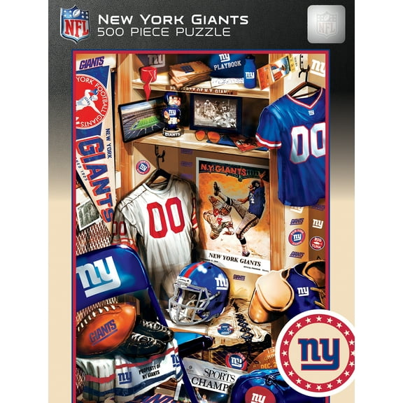 MasterPieces 500 Piece Puzzle - New York Giants Locker Room - 15"x21"