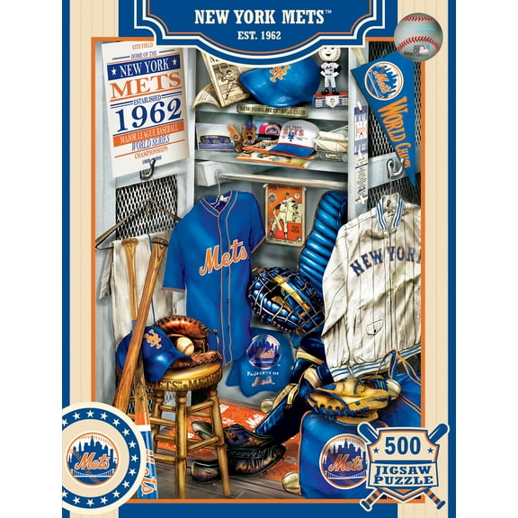 MasterPieces 500 Piece Puzzle - New York Mets Locker Room - 15"x21"