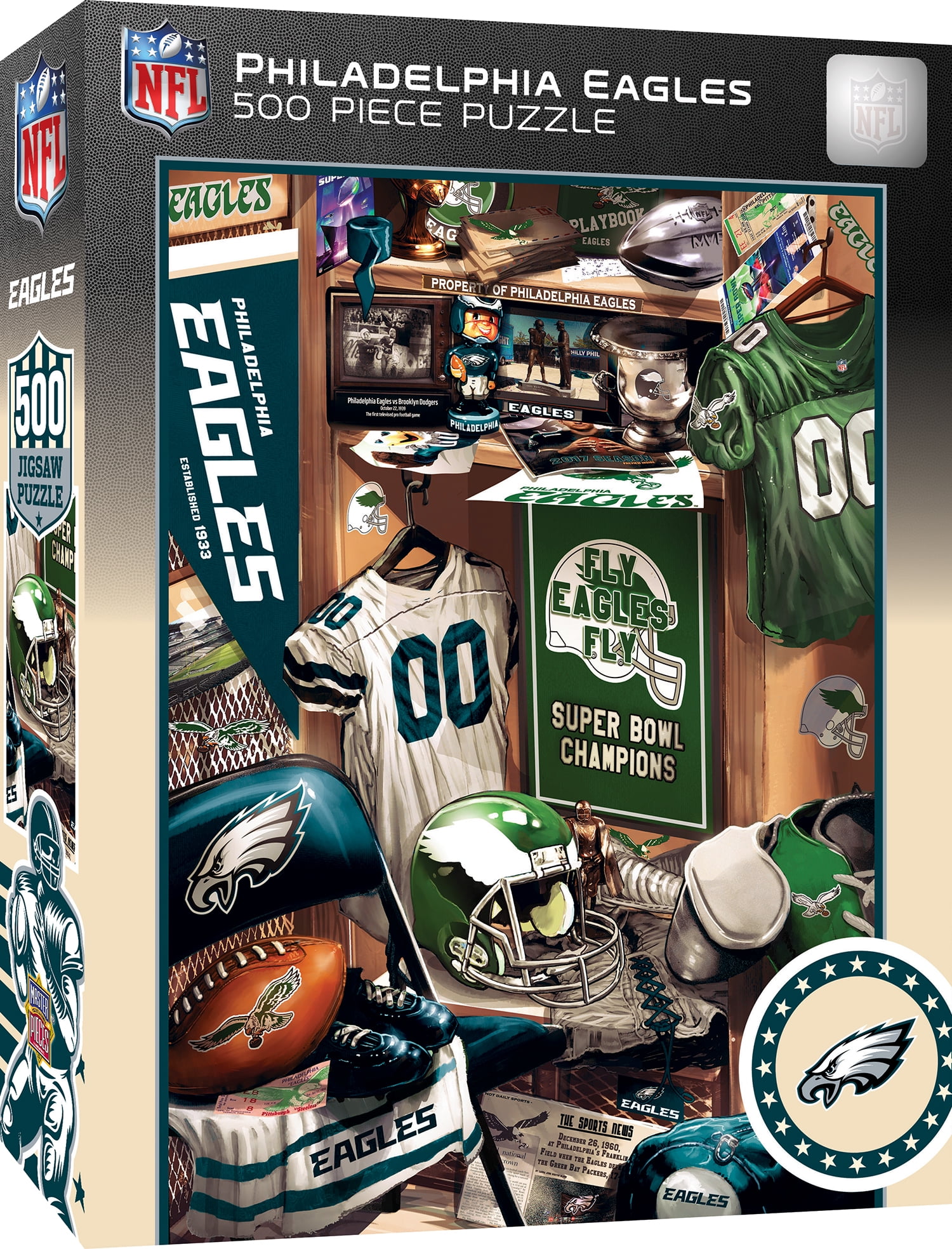 MasterPieces 500 Piece Puzzle - Philadelphia Eagles Locker Room - 15
