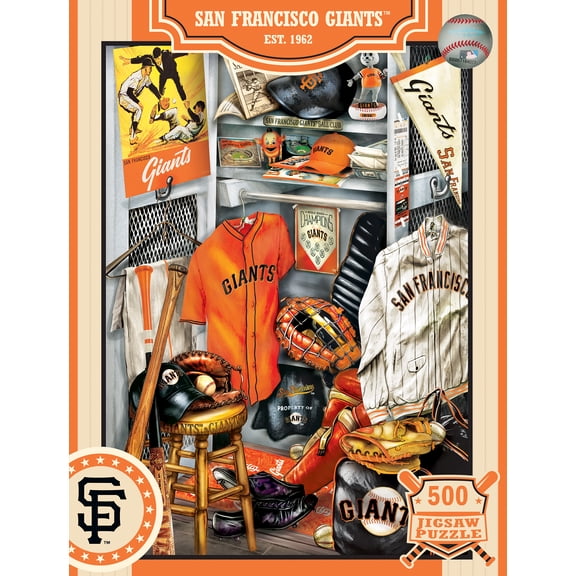 MasterPieces 500 Piece Puzzle - San Francisco Giants Locker Room - 15"x21"