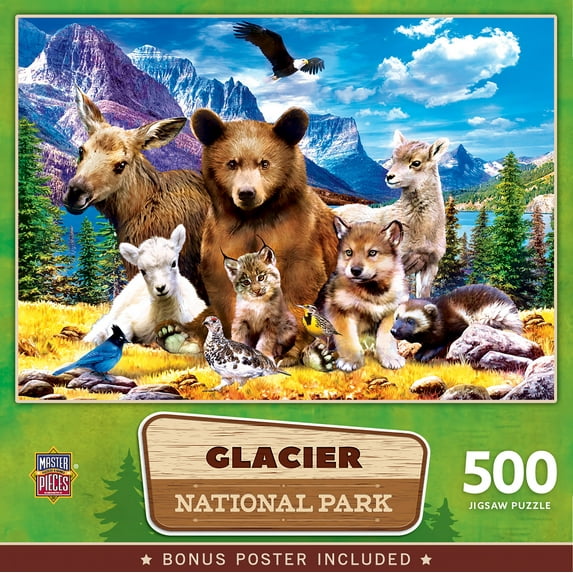 MasterPieces 500 Pieces Jigsaw Puzzle - Glacier National Park - 15"x21"