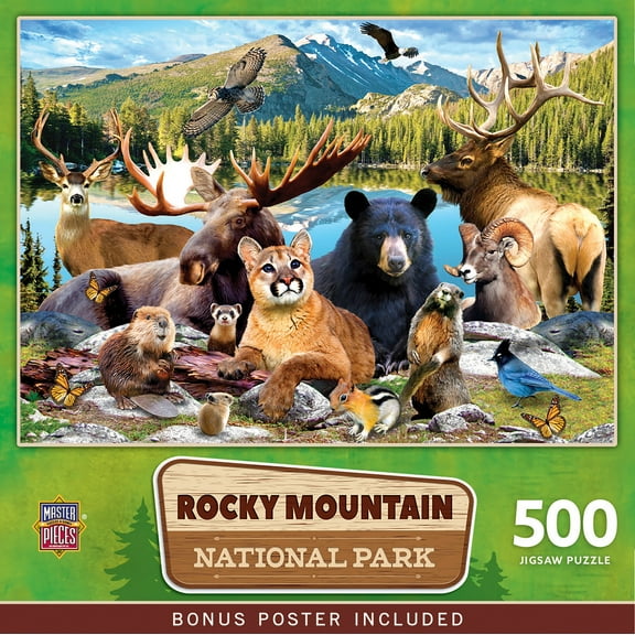 MasterPieces 500 Pieces Puzzle  - Rocky Mountain National Park - 15"x21"