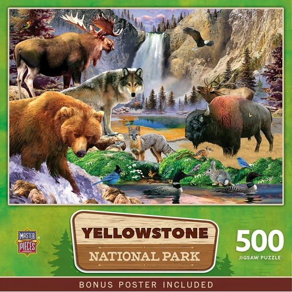 MasterPieces 500 Pieces Puzzle - Yellowstone National Park - 15"x21"