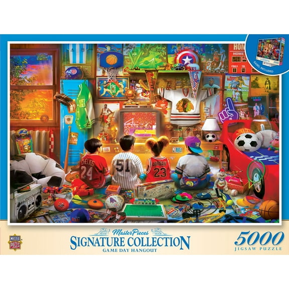 MasterPieces 5000 Piece Jigsaw Puzzle - Game Day Hangout - 40"x60"