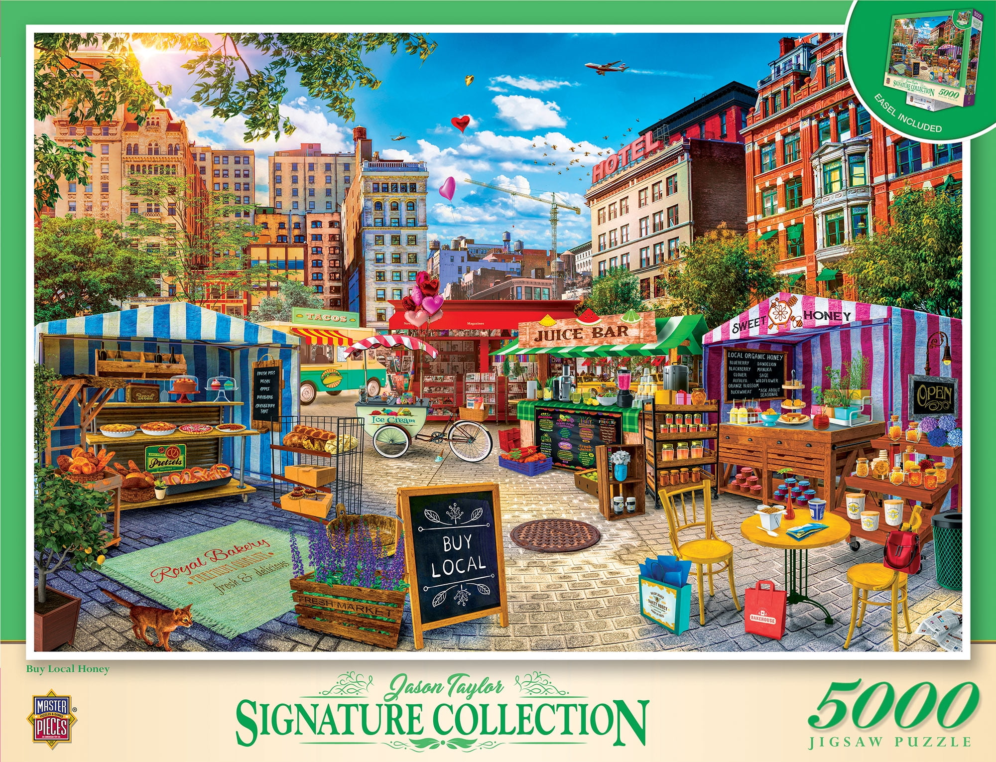 MasterPieces 5000 Piece Puzzle - Buy Local Honey - Flawed
