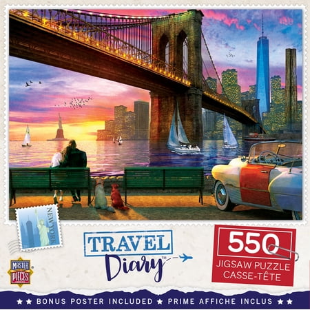 MasterPieces 550 Piece Jigsaw Puzzle - New York Romance - 18"x24"