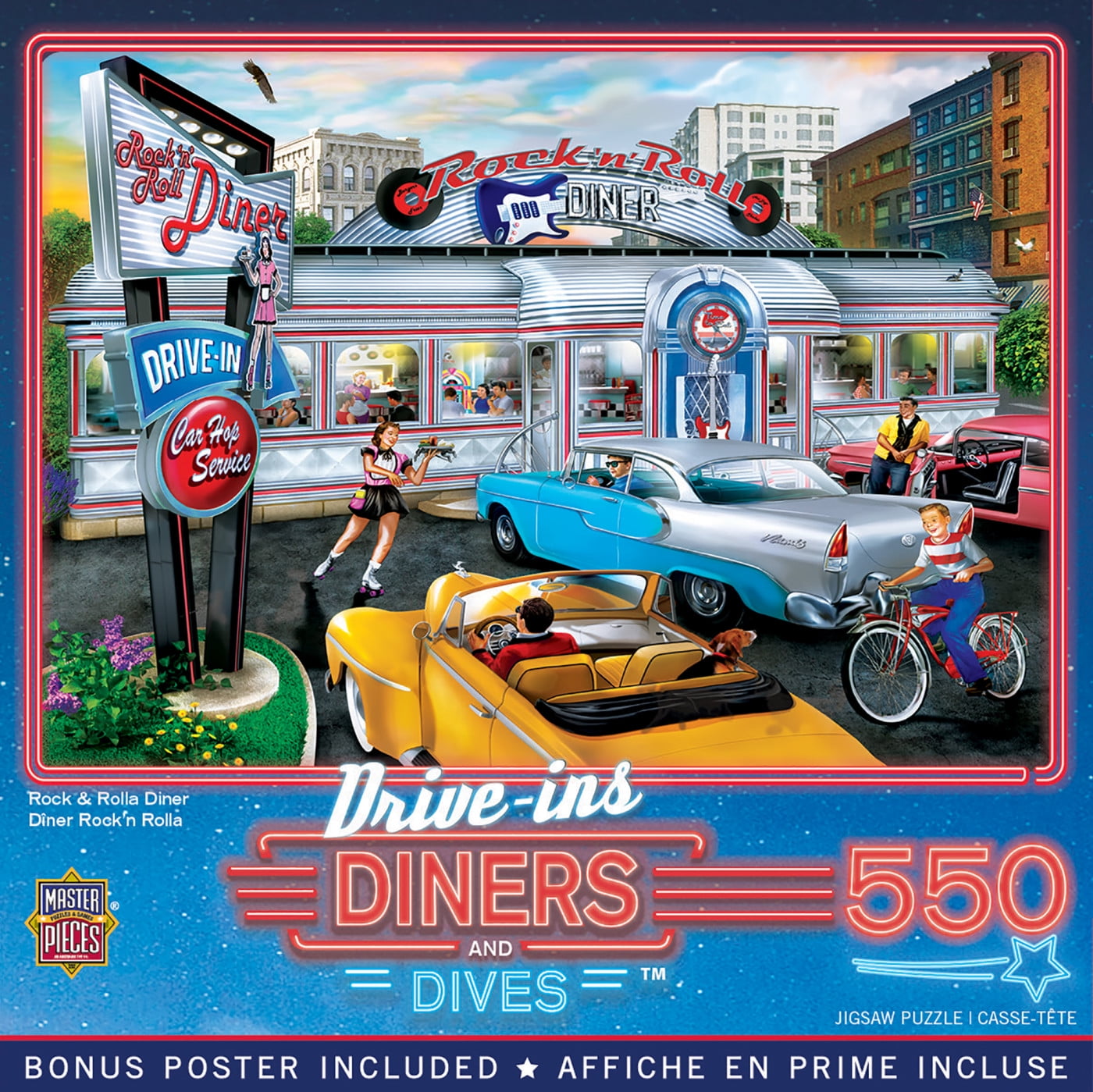 MasterPieces 550 Piece Jigsaw Puzzle - Rock & Rolla Diner - 18x24
