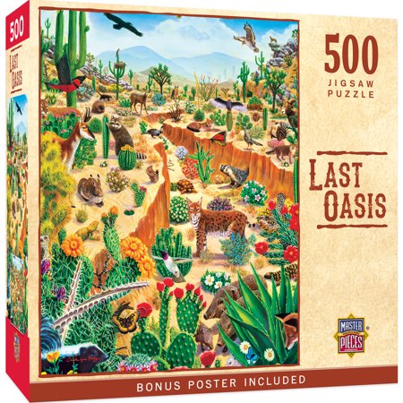 MasterPieces 500 Piece Jigsaw Puzzle for Adults - Last Oasis - 15"x21"
