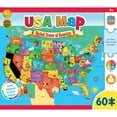 thumbnail image 1 of MasterPieces 60 Piece Jigsaw Puzzle for Kids - USA Map - 16.5"x12.8", 1 of 5