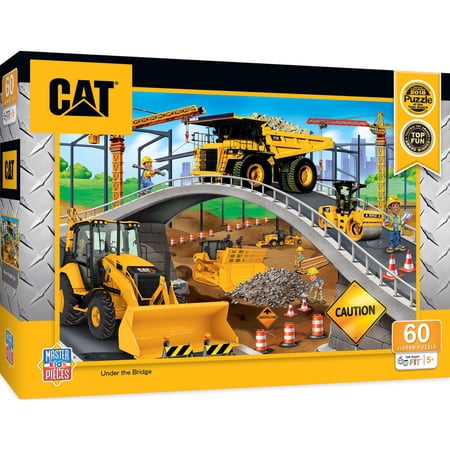 MasterPieces 60 Piece Jigsaw Puzzle - CAT Under the Bridge - 14"x19"