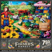 MasterPieces 750 Piece Jigsaw Puzzle - Fresh Farm Fruit - 18"x24"