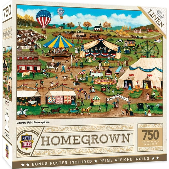 MasterPieces 750 Piece Jigsaw Puzzle for Adults - Country Fair - 18"x24"