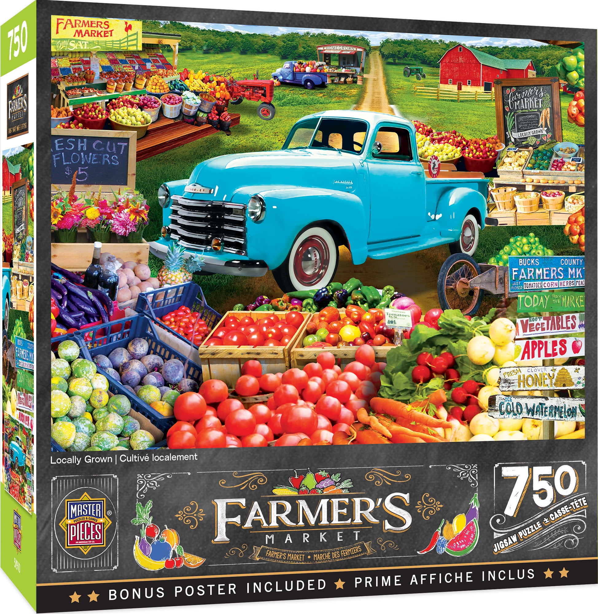 MasterPieces 750 Piece Jigsaw Puzzle for Adults - Locally Grown - 18 ...