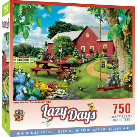 MasterPieces 750 Piece Jigsaw Puzzle for Adults - Picnic Paradise - 18"x24"
