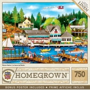 MasterPieces Homegrown Roche Harbor 750 Piece Jigsaw Puzzle for Adults - Fresh Flowers Linen