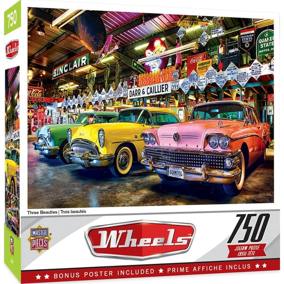 MasterPieces 750 Piece Jigsaw Puzzle for Adults - Three Beauties - 18"x24"